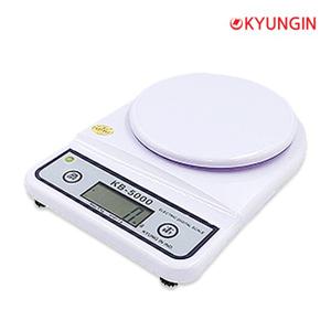 국가검정제품 국내제작 경인산업 초정밀 디지탈 주방저울 KB-5000(1g단위/최대5Kg)