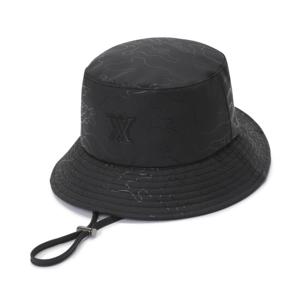 [어뉴골프] GLOSSY LINE BUCKET HAT_BK