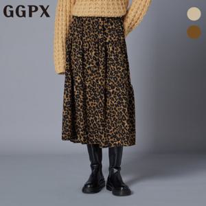 GGPX  레오파드 캉캉 플레어 스커트 (GOCSK018F)