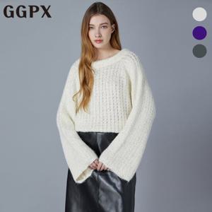 GGPX  백리본 레글런 펄 뜨개 니트 (GOCKP093F)