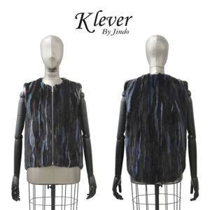 [최초 690000원] 진도 Klever 그리스 스크랩 유색 밍크 베스트 (K3W1MV51_)