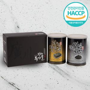 [웰굿]HACCP 광천김 캔 선물세트 1호(김캔1자반캔1)