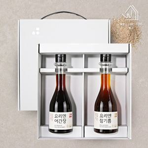 [웰굿]프리미엄 조미료 선물세트 1호(참기름250ml어간장250ml)