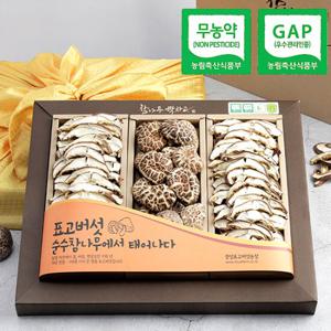 [웰굿]무농약GAP인증 표고버섯 흑화고혼합세트(흑화고슬라이스)