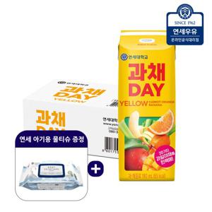 연세유업 과채데이 과채음료 옐로우 190ml x 24팩+연세 아기용