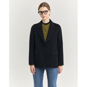 헤지스 여성 24FW 캐시미어핸드메이드 자켓형 코트 블랙 HSCO4D902BK