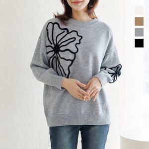 [데드라] 루아빅플라워니트 KND6046 (~88size)