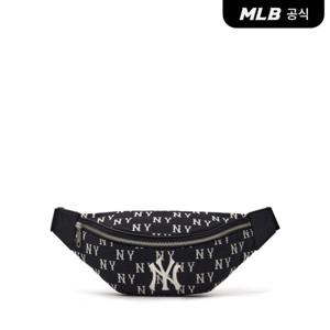 [MLB공식] 클래식 모노그램 자카드 힙색 NY (Black)