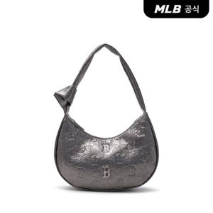 [MLB공식] 클래식 모노그램 크랙 엠보 호보백 BOS (Grey)