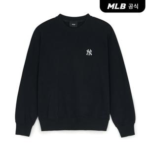 [MLB공식] 베이직 스몰로고 오버핏 맨투맨 NY (Black)