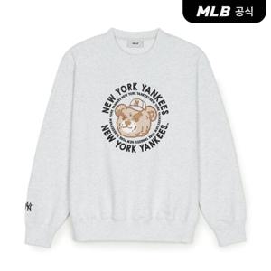 [MLB공식] 메가베어 빈티지 그래픽 오버핏 맨투맨 NY (L.Melange Grey)