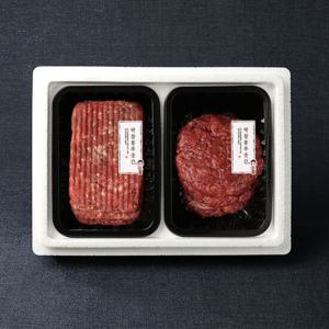 [박참봉푸줏간]한우 떡갈비/언양불고기 혼합선물세트 1호 810g (떡갈비360g x 1팩 / 언양불고기450g x 1팩)