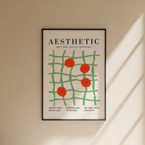 [모던하우스] 홈갤러리 Abstract Poster Green Grid A2