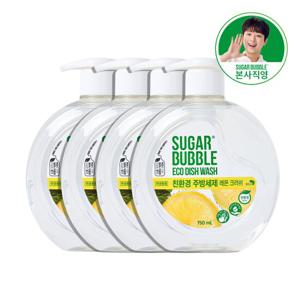 슈가버블 친 환경 주방세제 레몬크러쉬 용기 750ml x 4개