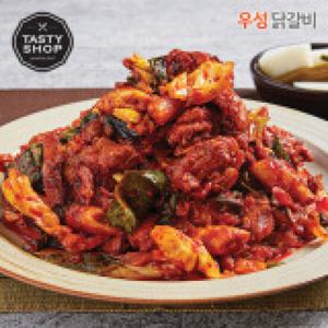 우성닭갈비 양념육 1800g+양념1팩+떡사리1팩(총 6~8인분)