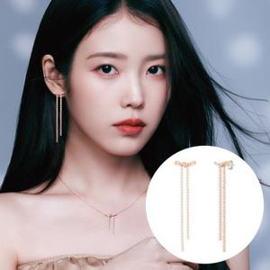 [아이유 PICK] HERBOW 테니스 드롭 롱 귀걸이 (JJRBEQ4BF283SR000)