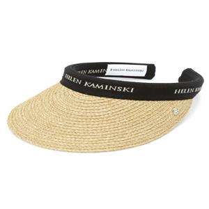 헬렌카민스키 마리나 여성 바이저 HAT50318 NATURAL BLACK LOGO