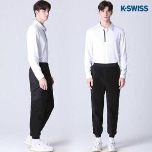 [케이스위스][케이스위스(K-SWISS)] 기모 사선절개 조거팬츠