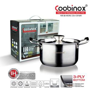 [Coobinox] 쿠비녹스 바론 풀스텐 22cm 양수냄비 CO-12-03