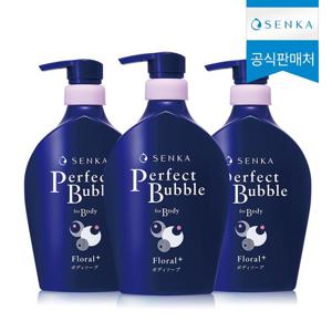 NEW 센카 퍼펙트 버블 포 바디 플로럴 플러스 500ml 3개