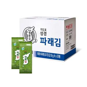 [지도표 성경김/본사운영] 파래식탁김 조각김 대용량 50g 20봉