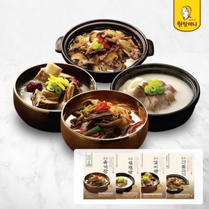 [원할머니] 명품 육개장/설렁탕/갈비탕/불고기 4종 6팩 택1