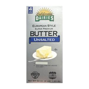 [코스트코] CALIFORNIA DAIRIES 유러피언 무염버터 453x4_냉장