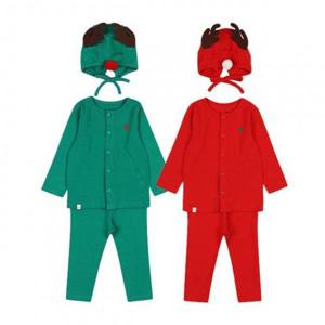 아가방 TC01 겨울 돌프오픈내의세트(모자)(GREEN,RED)_  01R717613