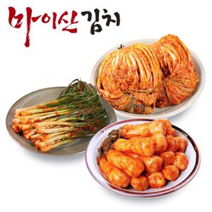 [한국농협김치] 전북 마이산김치 3종2호 포기김치3kg/파김치1kg/총각김치1kg