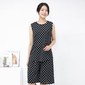 여성 엄마옷 아이스 도트라운드 나시티셔츠 TS305020 중년여성의류/50대/60대/마담/빅사이즈/할머니옷