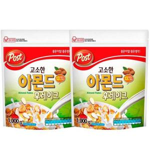 갤러리아_포스트 고소한 아몬드 후레이크 1kg X 2개