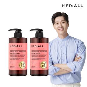 메디올 두피 청정 탈모 비듬 완화 약산성 샴푸 800ml 힐링부케향 x2개