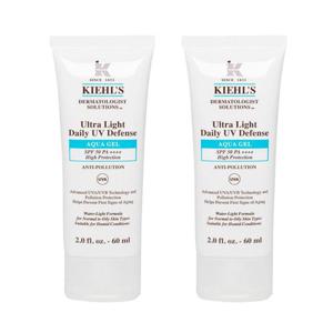 [Kiehls] 키엘 울트라 라이트 데일리 UV 디펜스 아쿠아 젤 선케어 선크림 60ml (2개입)