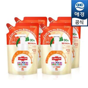 랩신 V3 컬러체인징 복숭아향 핸드워시 200ml(리필)x4개