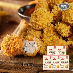 [하림] 아이로운닭가슴살팝콘치킨 500g x 5봉