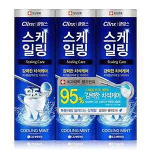 클링스 스케일링 쿨링민트 치약 100g 3P (W96D386)