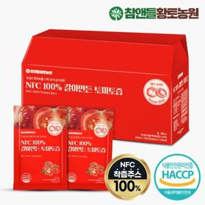 참앤들황토농원 NFC 100% 갈아만든 토마토즙 100ml x 30포 1박스