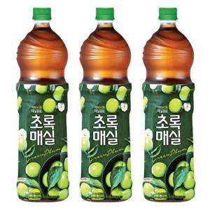 웅진 초록매실 1.5L X 3개 매실음료