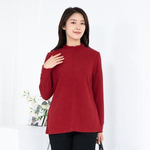 여성 엄마옷 펄 무지 반폴라 긴팔티셔츠 TP410030 중년여성의류/50대/60대/마담/빅사이즈/할머니옷