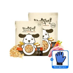 한끼뚝딱 소프트 국산 강아지 사료 3kg + 1kg / 사은품