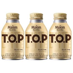 맥심 티오피 TOP 마스터라떼 275ml x 6캔 보틀커피 커피음료