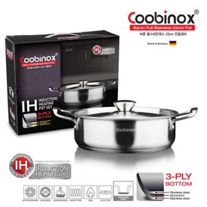 [Coobinox] 쿠비녹스 바론 풀스텐 22cm 전골냄비 CO-12-04