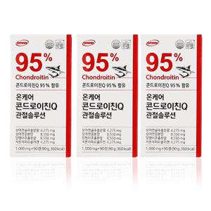 [온웨이] 온케어 콘드로이친Q 1,000mg x 90정 3통(270정, 9개월분)