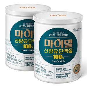 [대상웰라이프] 마이밀 산양유 단백질 100% 224g(캔), 2통