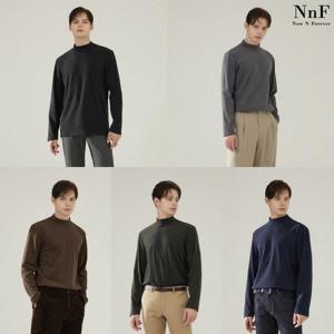 [NNF](남성)  23FW 기모 모크넥 티셔츠 5종