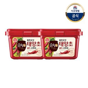 [사조대림] 해표 순창궁 태양초골드고추장 500g 2개