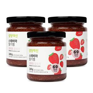 [알티스트]설탕대신 스테비아 딸기잼 240g x 3병