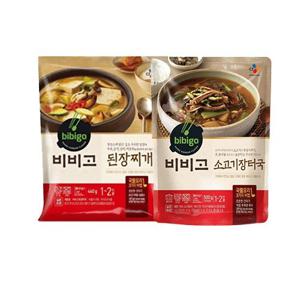 비비고 소고기장터국 500g x 3팩 + 된장찌개 460g x 3팩