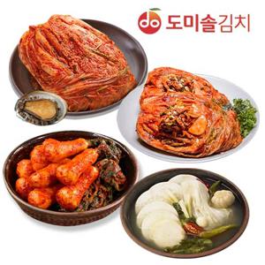 [도미솔/총12kg] 사랑채포기김치 5kg+보쌈김치3kg+총각김치2kg+동치미2kg