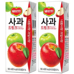 [델몬트]드링크팩 사과 190ml x 64팩 주스